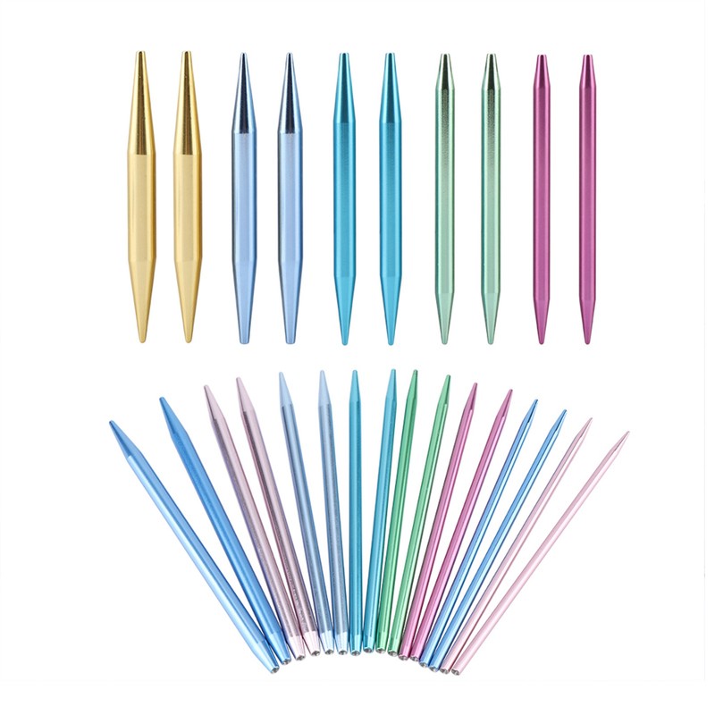 Interchangeable Aluminum Circular Knitting Needle Sets