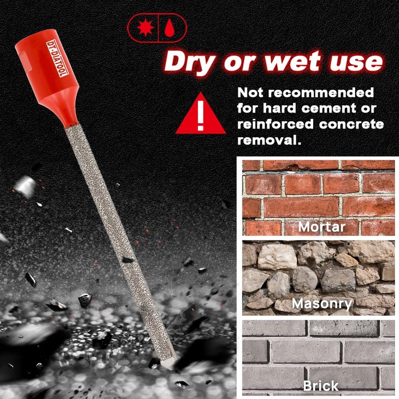 DT-DIATOOL Diamond Mortar Hook Drill Bit - Diamond Joint Cutter