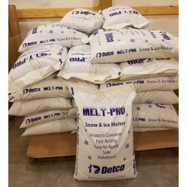Detco Snow & ICE MELT -50lb Bag, Safe Around Pets, Lawn, shrubs, Sidewalks, porches and driveways. Unique Polymer Formula-Big