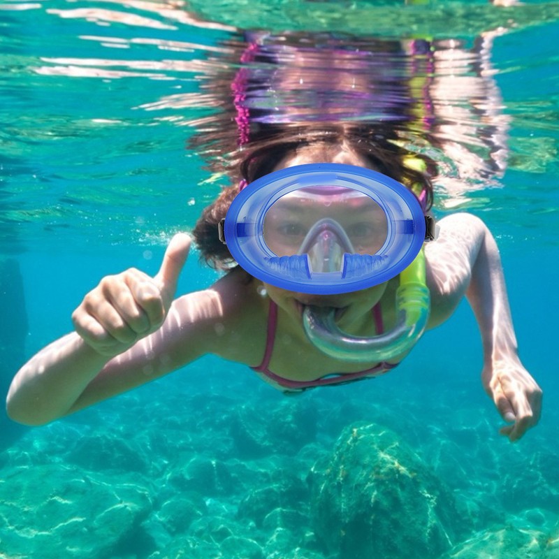 Wide View Snorkeling Scuba Diving Mask Anti fog Waterproof Dive