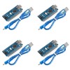 4PCS Dorhea for Nano V3.0 ATMEGA328P Module CH340C Chip 5V