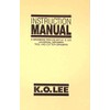 K.O.LEE Universal, Tool, & Surface Grinders Instructions & Operator Manual