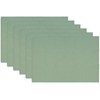 JarThenaAMCS 6Pcs Sage Green Placemats Heat Resistant Waterproof Linen Table