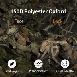 LOOGU Camo Netting, Camouflage Net Blinds Great for Sunshade Camping Shooting Hunting