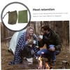 Kisangel 5 Sets Insulation Emergency Blanket Camping Thermal Windproof Reusable