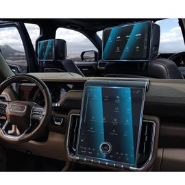 For 2025 2026 GMC Yukon Screen Protector - 16.8 Inch & Dual 12.6 Inch 9H HD Tempered Glass - Yukon (Elevation, AT4, Denali, AT4 Ultimate, Denali Ultimate) Touchscreen & Dual Rear Media Accessories