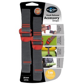 Sea to Summit Accessory Strap with Hook Release - pair (20MM / 3/4" Webbing by 1M Long) - Color May Vary