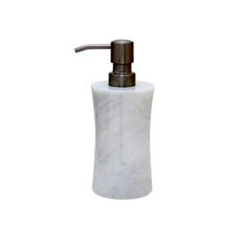 Luxurious Marble Soap Dispenser – Hand Carved, Polished Modern Hand Wash Dispenser – Durable & Functional Stone Soap Dispenser - Multipurpose Home Interiors Decor - One-of-a-Kind Decorative Objects