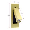 Modern Wall Mounted Bedside Adjustable Reading LED Light Sconce -