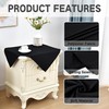 Nacuci Small Square Tablecloth 24x24 Inch Washable Polyester Side Table