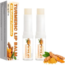 2 Bálsamos Labiales De Cúrcuma Para Labios Oscuros, Tratamiento Para Labios Oscuros Para Fumadores, Iluminador, Hidratante De Larga Duración Para Labios Secos, Agrietados Y Opacos.