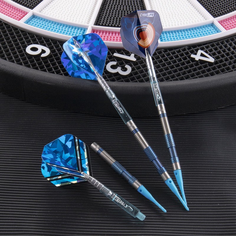 CyeeLife Darts with Plastic Tip, 90% Tungsten, Pack of 3,