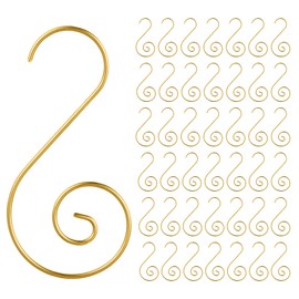 MELLIEX 120pcs Christmas Bauble Ornament Hooks S-Shaped Metal Hanger Mini Stainless Steel Hooks for Christmas Xmas Tree Decoration