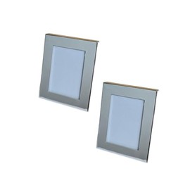 your castle Passport Photo Frames Smooth Polished 3 x 4.5 cm Tarnish-Resistant Set of 2