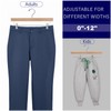 Amber Home 10 Pack Natural Wooden Pants Hangers with Clips,