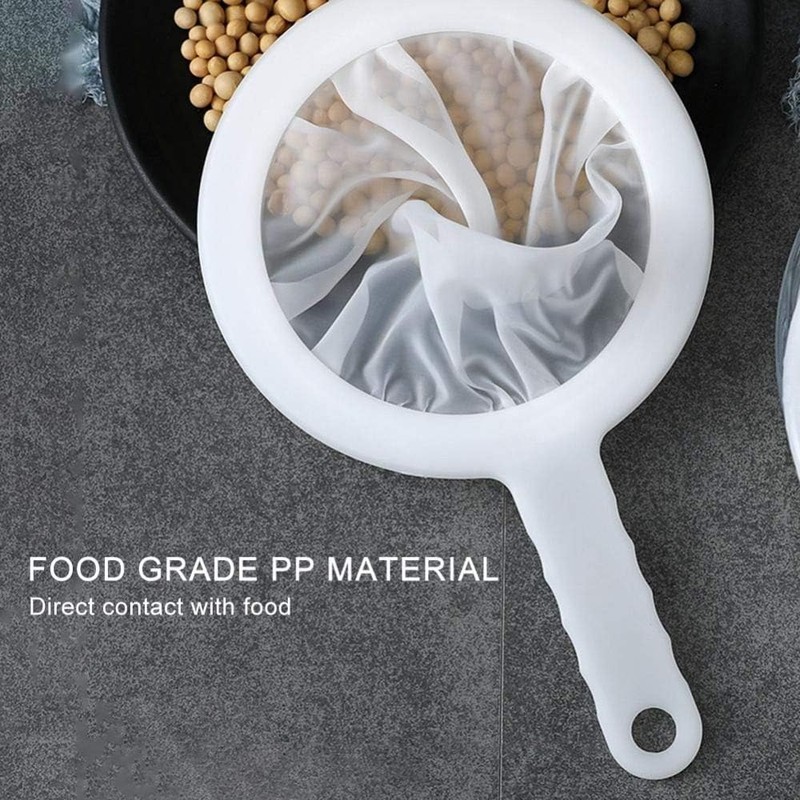 Kitchen Ultra-Fine Nylon Mesh Strainer I Plastic Sieve Fine Mesh