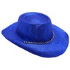 Toyland® Pack of 3-34cm (13") Blue Glitter Cowboy Hats -