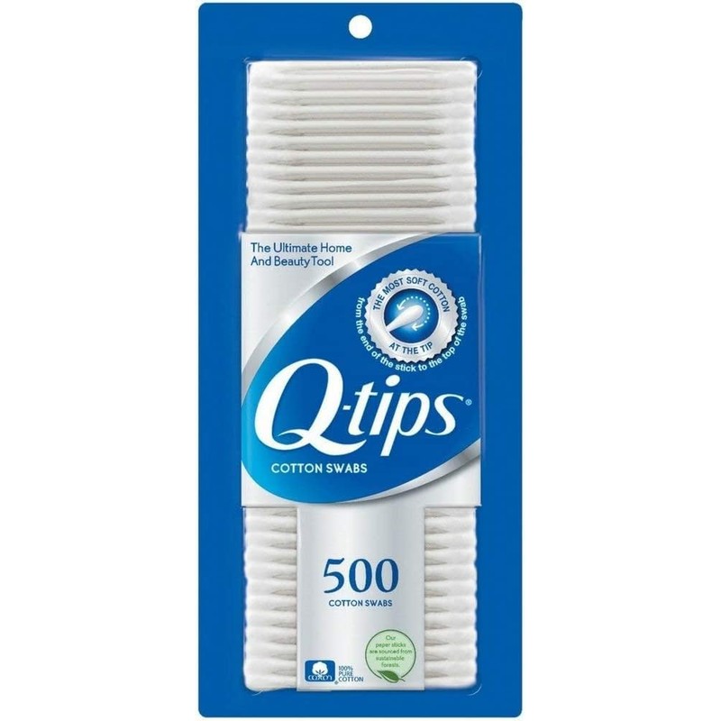 Q-Tips 500 Q-tip swabs (3 packs) Pack of 3 Size