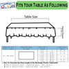 PARTY ULYJA Black Gingham Checkered 2 Pack Plastic Tablecloth Rectangle