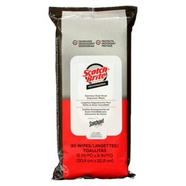 Scotch-Brite Stainless Steel Hood Degreaser Wipes with Scotchgard Protector, Appliances, Fridge, Fryer, Exhaust Range Hood, Dishwasher, Sink