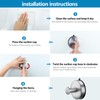 DGYB Suction Cup Hooks for Shower Brushed Nickel Bathroom Hooks