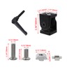 Crapyt 2 Pcs 4040 Connector Joint, Black Zinc Alloy Swivel