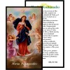 Maria Desatanudos Tarjeta De Rezo Laminada en español