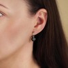 Traveller 114302 Women's Clip Earrings Silver Pearl 10 mm Black