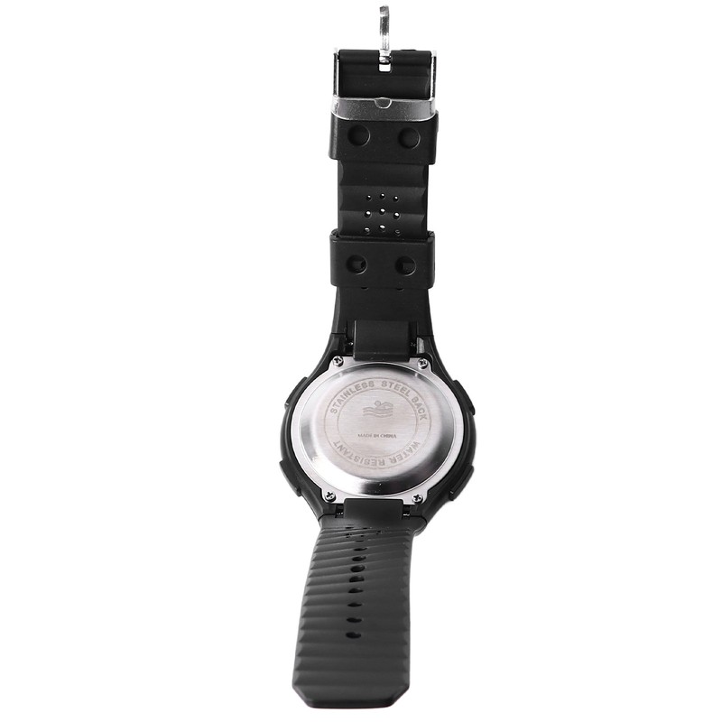 LED Digital Watch Waterproof Clear Display Breathable Strap Electronic Watch