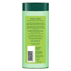Biotique Bio Neem Margosa Champú y acondicionador anticaspa, 180 ml