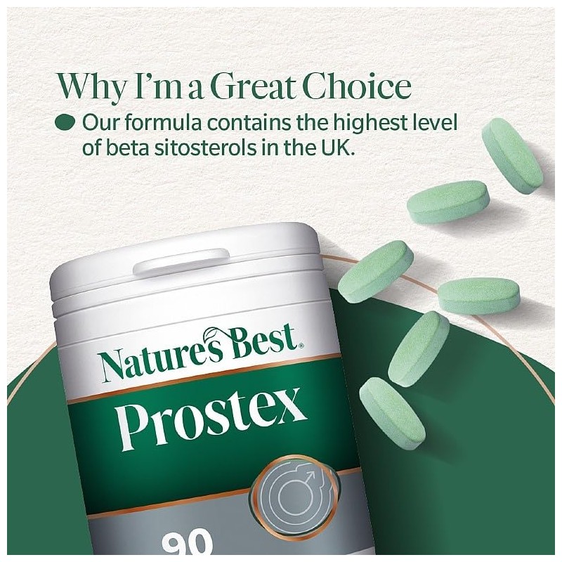 Nature's Best Prostex Men's Health Supplement, 90 Vegan Tablets