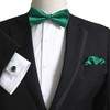 Jemygins Set for Men - Includes Plain Bow Tie, Men’s
