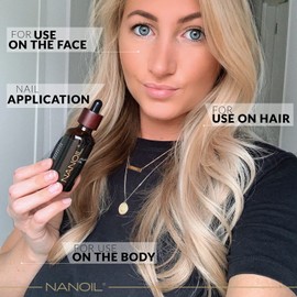 Nanoil Jojoba Oil - Natural Pure Cold Pressed Unroasted Organic Jojoba Oil Nourishing Oil for Hair, Body and Face 50ml Natural Care, Relief, Softness and Optimising Suet Production