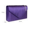 Girly Handbags Womens Satin Pleated Clutch Bag (Denim)