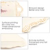Melamine Serving Tray Art Trays,3 Pack Stackable Food Tray ,