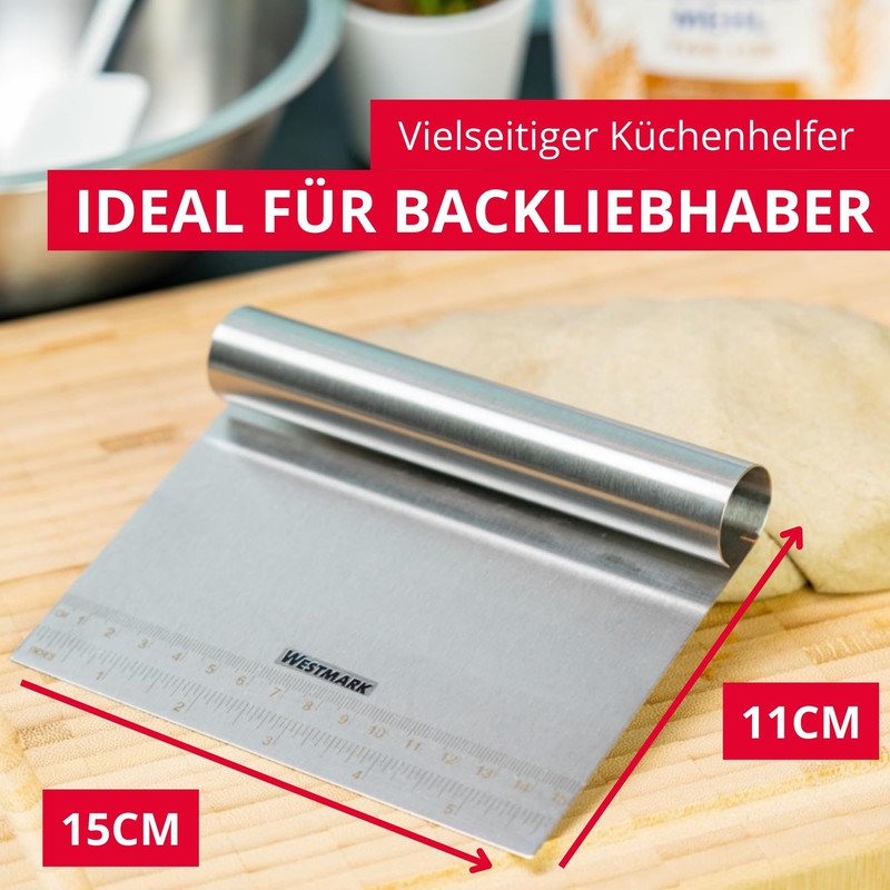 Westmark Dough Card with Scale - High Quality Dough Spatula