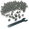 ZDingTech 50pcs 1/4-20 Acorn Cap Nuts,1/4-20 Cap Nuts,Acorn Hex Cap