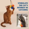 MiOYOOW Cat Sisal Ball, Anti Bite Kitten Ball Toy Hanging