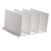 Shelf Divider White Sturdy Plastic Easy Assembly Adjustable Vertical Handbag