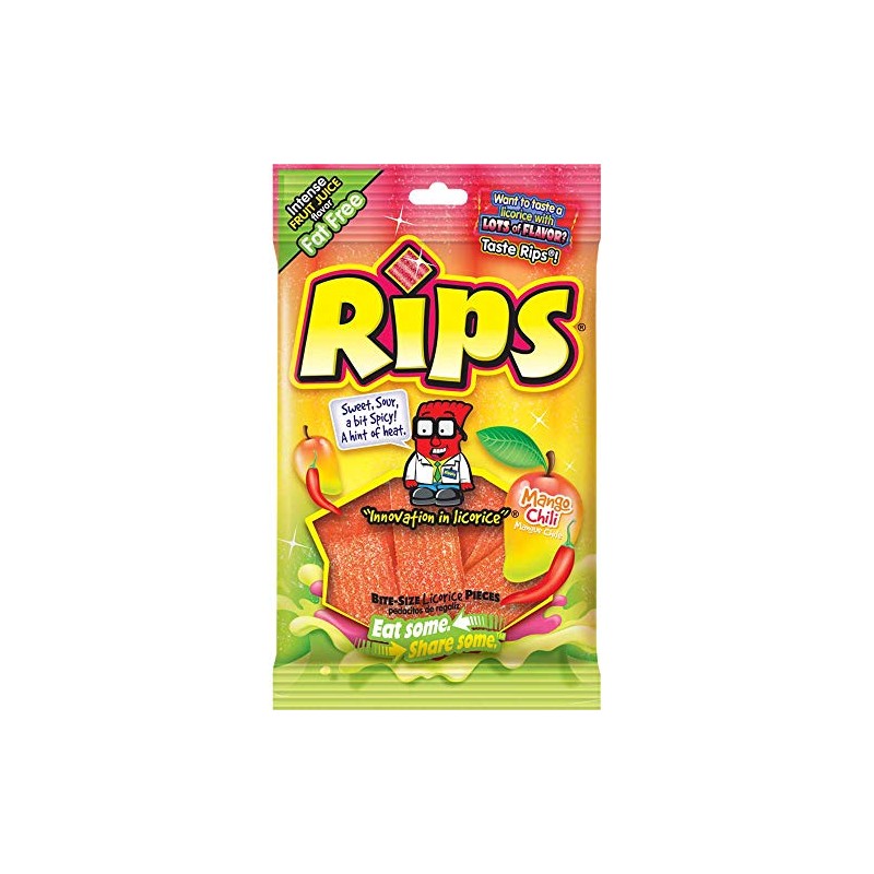 Rips Mango Chili Candy, 4 Ounce -- 12 per case.