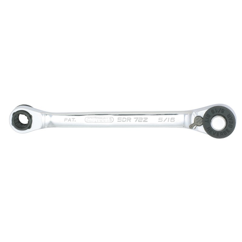 KS Tools 503.4678 GEARplus mini reversible ratcheting spanner, 1/4"x10mm