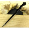 JWL (1) Aluminum Black Spiral 6" Hair Stick Pick Pic