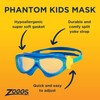 Zoggs Phantom Kids Mask Blue Turquoise Clear