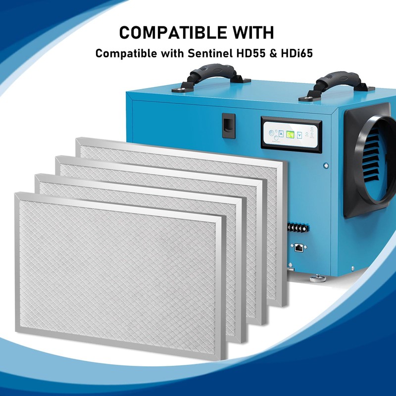 MERV-8 Filter Replacement Set Compatible with AlorAir Basement Dehumidifiers Sentinel