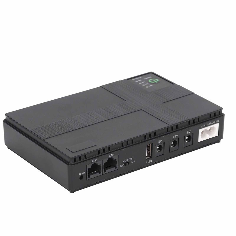 UPS Battery Backup 10400mAh 5V 9V 12V 2A POE 15V