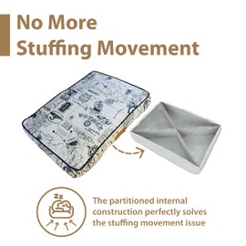 Ellie-Bo Small Dog Bed Cover for 24-inch Dog Cage/Crate - Beige Voyager Style