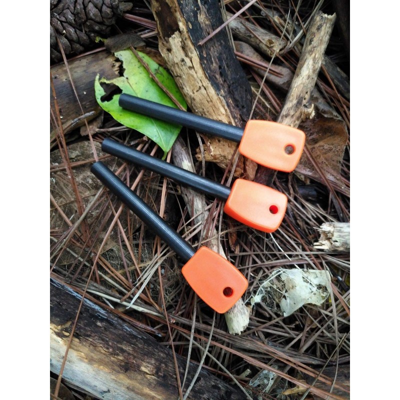 FOSTAR 3 PCS Tactical Ferro (Ferrocerium) Rods, Bushcraft Flint Fire