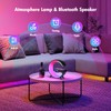 Bedside Lamp with Wireless Charger, Intelligent LED Table Lamp, Atmosphere