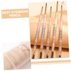 Baluue 5pcs Eyebrow Makeup Pencils Hair Double Bun Eyebrow Pencil