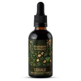 Adaptogenic Apothecary Natural Stress Relief & Calming Drops | 25 Day Supply | Chamomile, Rose Petal, Lavender & Reishi Drops | UK Made | Vegan & Gluten | Daily Restfulness & Calming Supplement